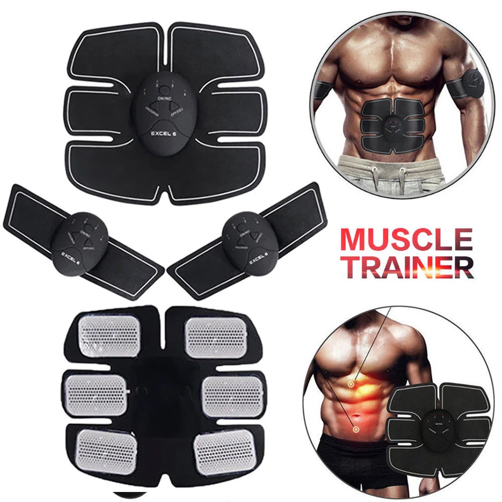 Wholesale Muscle Stimulator EMS Massager Abdominal Muscle Exerciser Belly Leg Arm Exercise Workout Gym equipment
