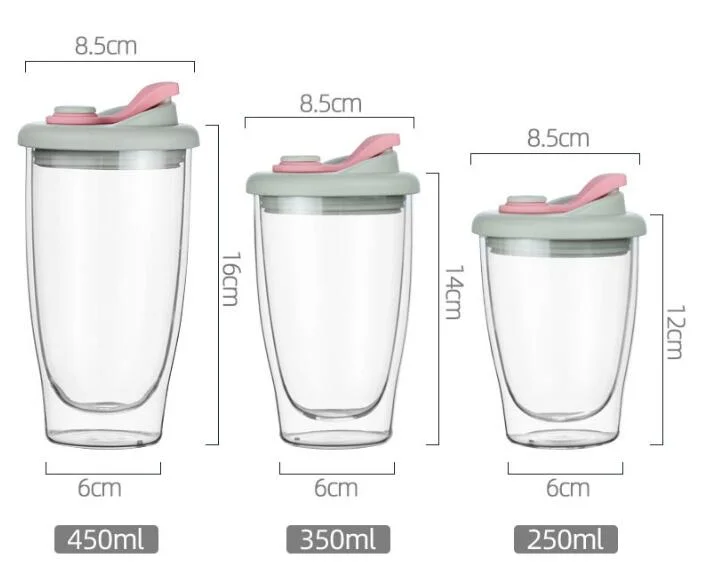 Souvenir Sport Cup Glass Sport Cup Sport Drinking Cup Double Wall Glass Sport Cup