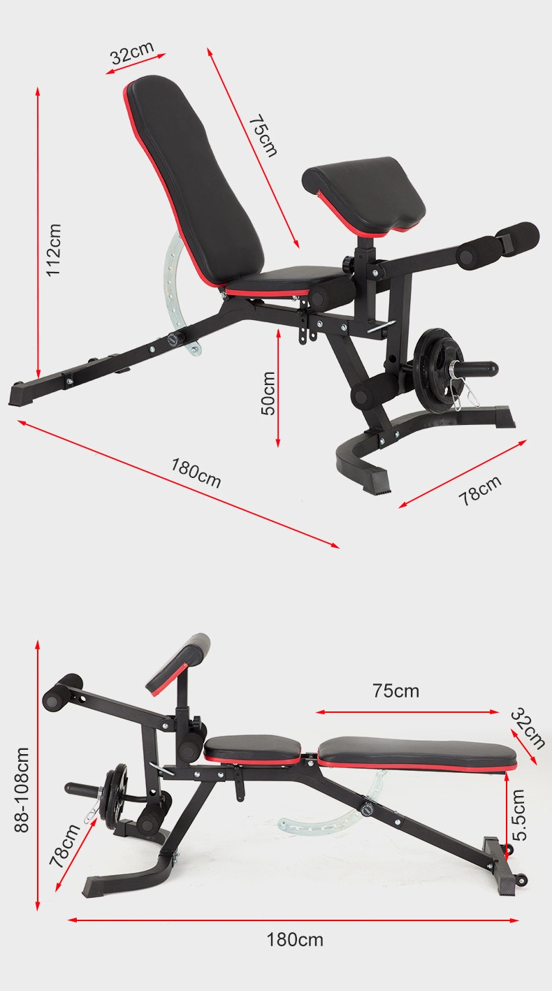 Home Gym Fitness Training Adjustable Multi Function Dumbbell Workout Bench