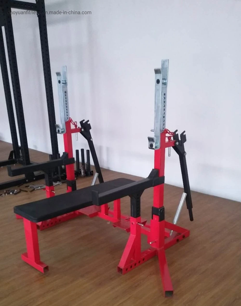 Body Exercise Workout Barbell Weight Lifting Gym Bench & Squat Rack Stand Weight Lifting Bench