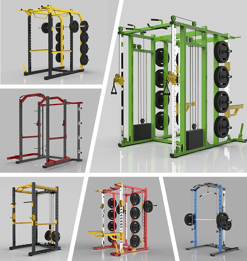 Ont-R02 Steel Stack Multifunctional Trainer Smith Machine Squat Rack