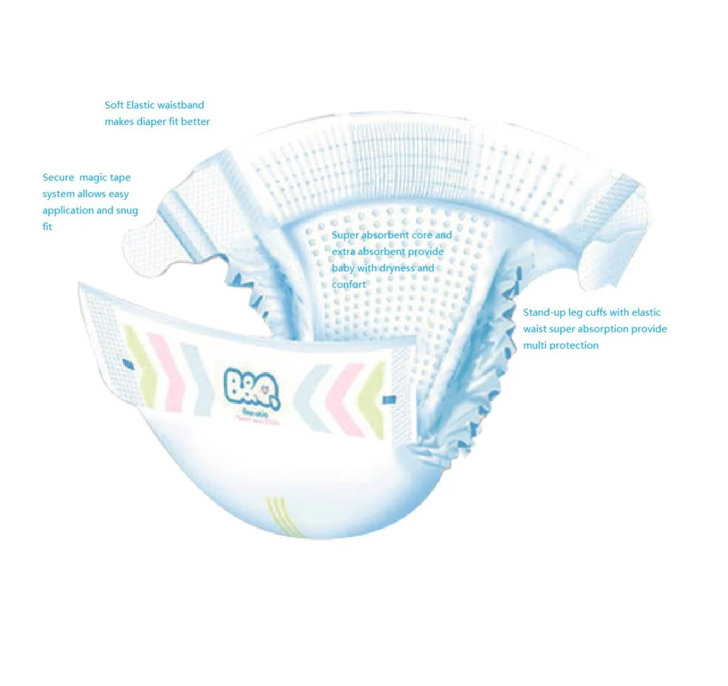 Wholesale Foshan B&Q Disposable Baby Diaper Aerobic Soft and Thin