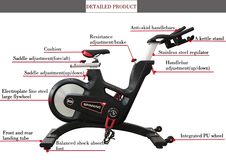 New Cardio PRO Training Workout Equipment Gym Spinning Indoor Exercise Fit Bike