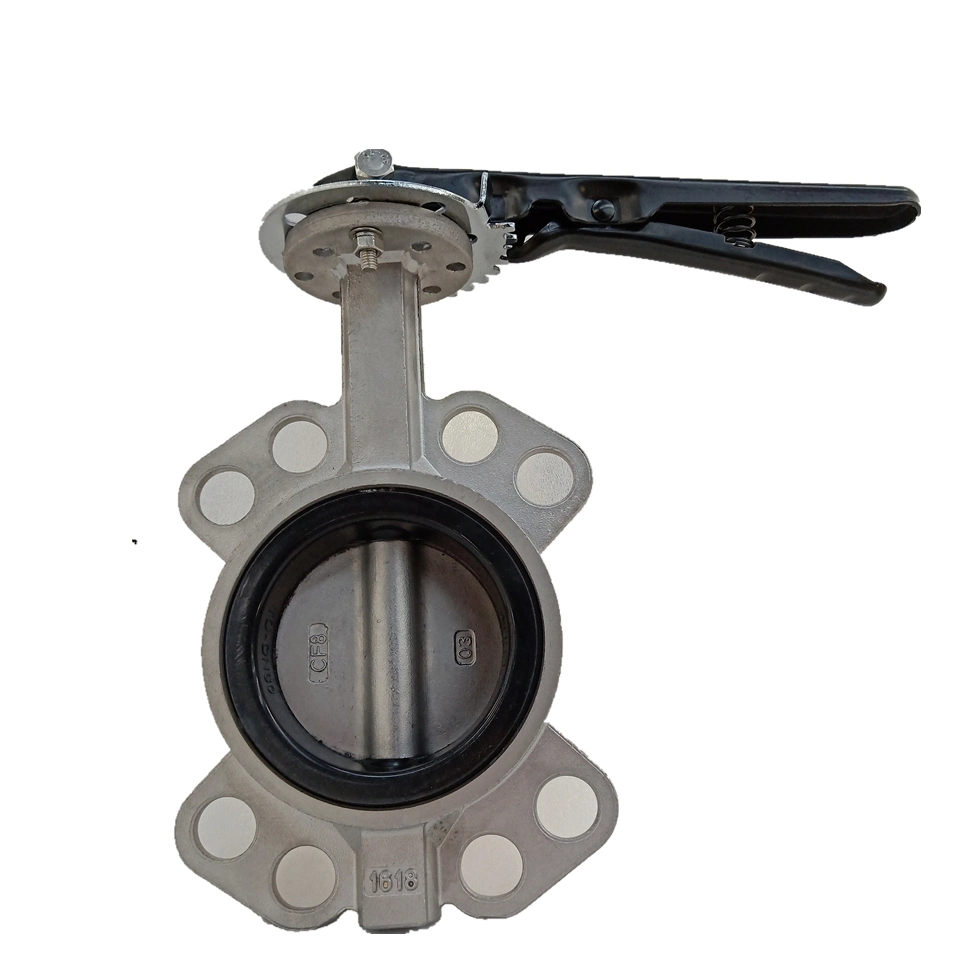 Pn10 Pn16 Wafer Type Butterfly Valve Cast Iron Stainless Steel Wafer Lug Butterfly Valve