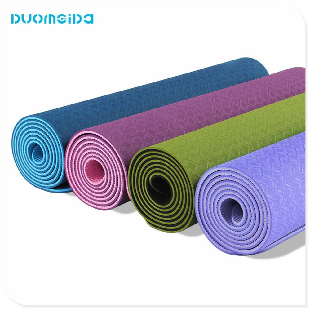 Pilates and Floor Exercises Great Cushioning Yoga Mat with Carring Strap for Home/Yoga Studio/Gym