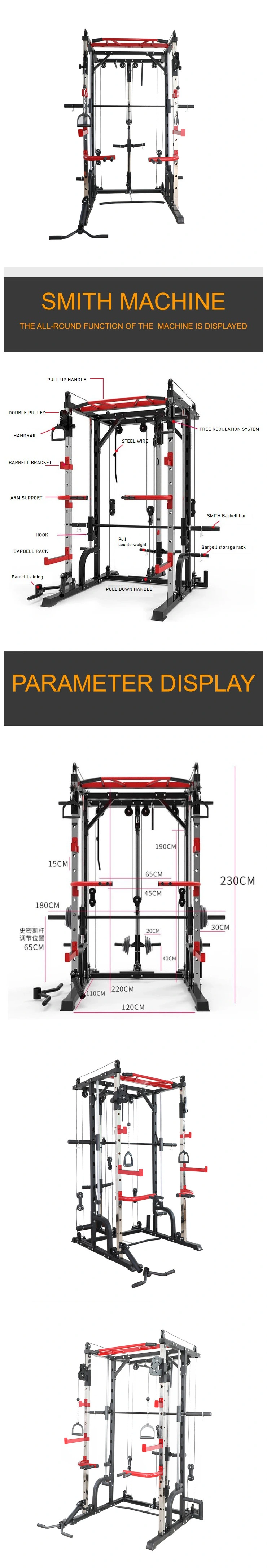 Commercial Fitness Multi Functional Strength Equipment Sports Smith Machine Gym Equipment for Home Training Equipment