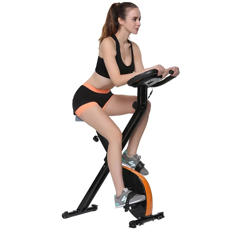 China Wholesale Home Use Folding Exercise Bike Ab Exercise Fitness Spinning Bike Trainer