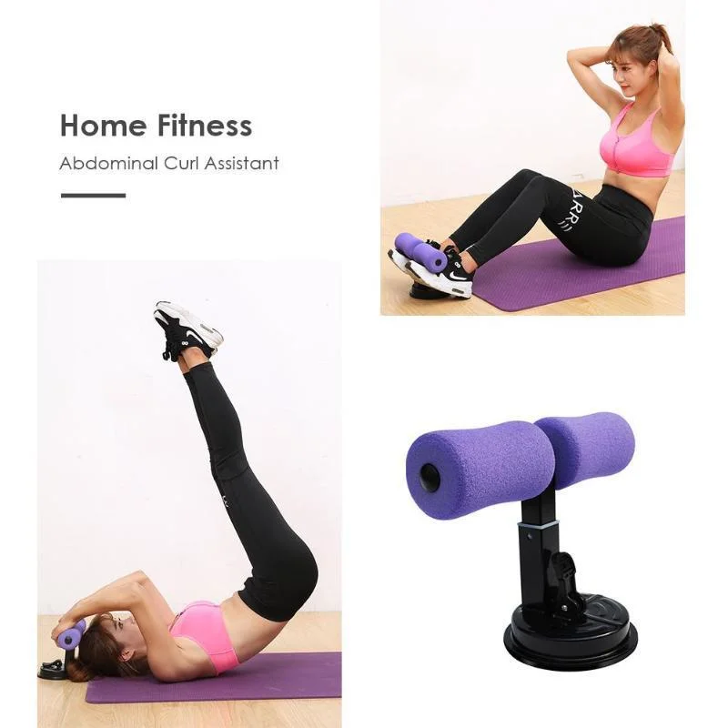 Sit up Assistant Ankle Support Abdominal Core Workout Fitness Sit Bar Portable Situp Suction