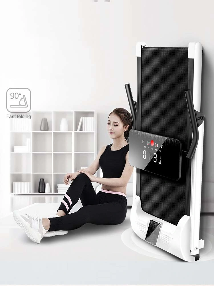 China Factory Home Gym Fitness Equipment Self-Generated Curved Foldable Design Treadmill