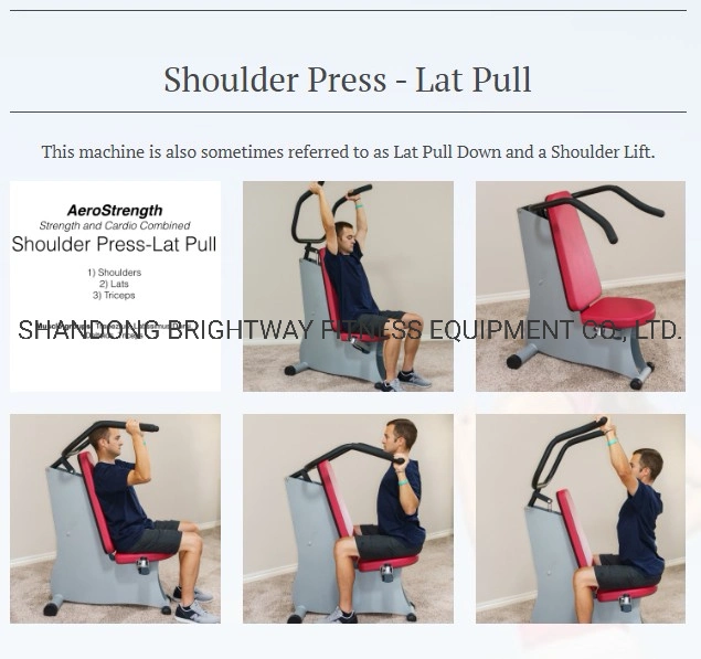 Heavy Duty Fitness Machine Professional Fitness Machine Fitness Club Machine Shoulder Press - Lat Pull Fitness Equipment for Woman Use