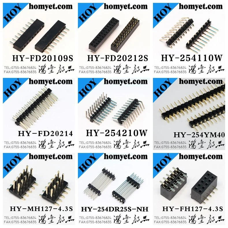 2.0mm Vertical Double Row Pin Header with Contrary Pin