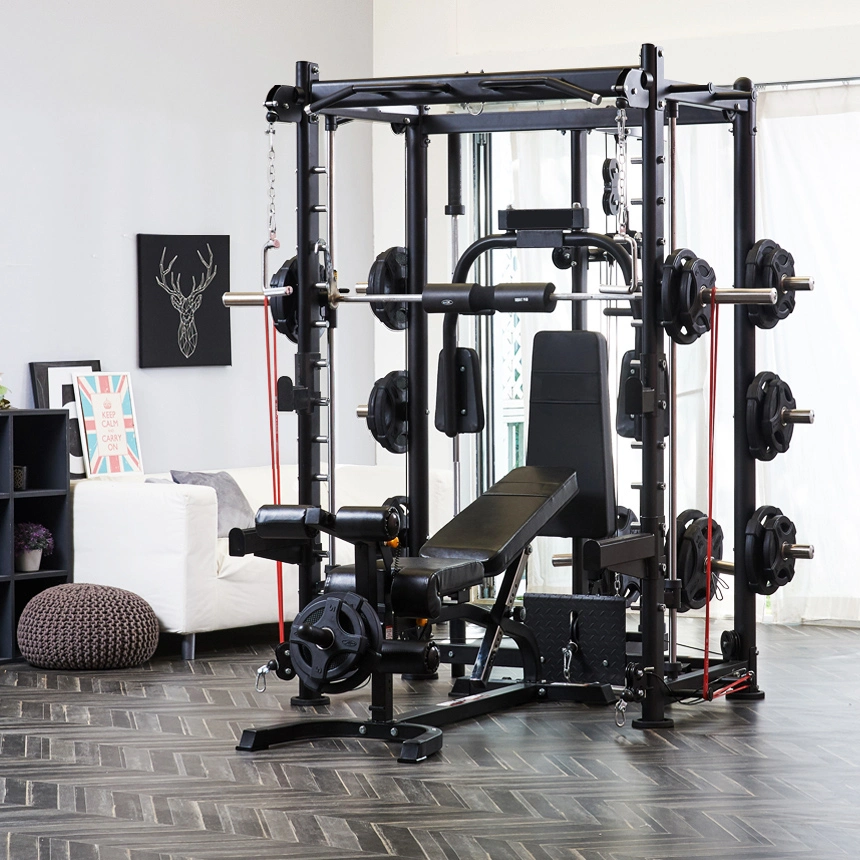 Commercial Use Fitness Equipment Functional Trainer Smith Machine Squat Rack Multi Functional Machine