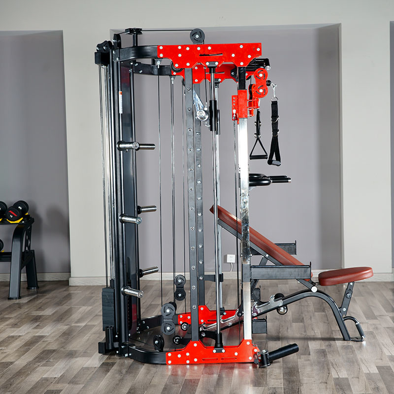 Steel Weight Stack Squat Rack and Multi Functional Trainer Smith Machine From China