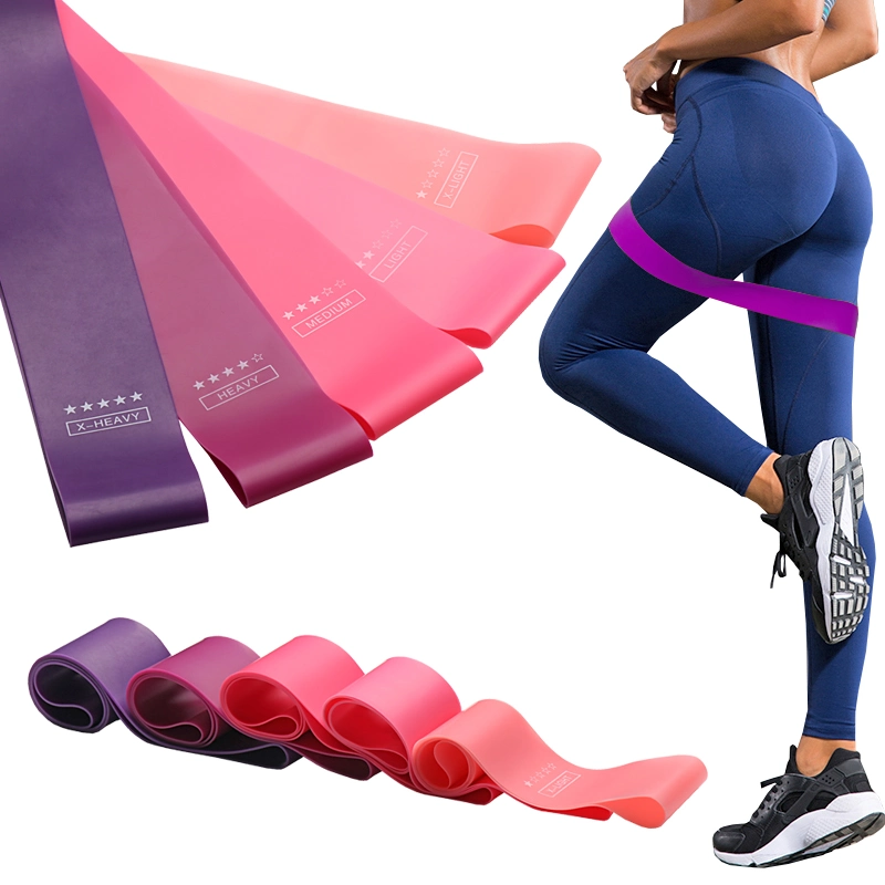 5 Level Elastic Resistance Loop Bands for Sports Pilates Expander Fitness Gym Workout Equipment