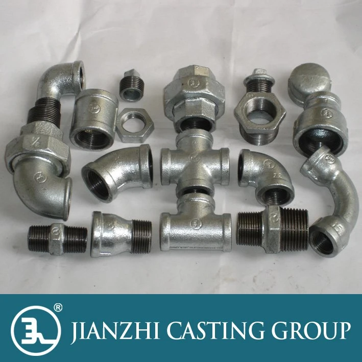 Galvanized Malleable Iron Pipe Fittings of 97male and Female Union Elbows Flat Seat