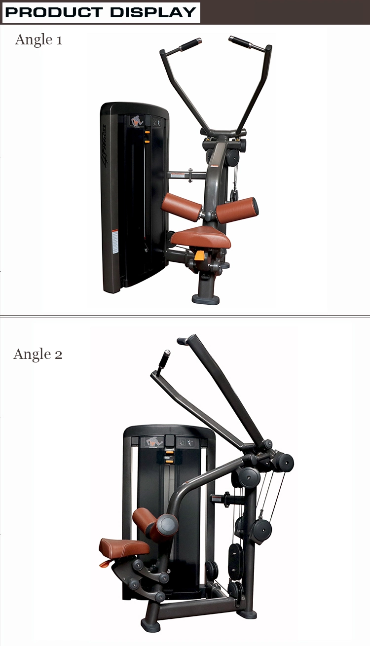 China Factory Wholesale Fitness Equipment Lat Pulldown Strength Machine with Weight Stack