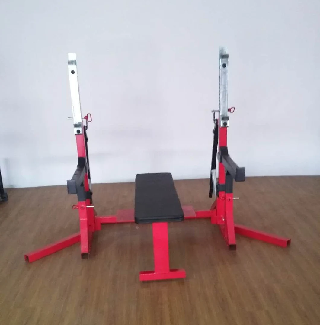 Body Exercise Workout Barbell Weight Lifting Gym Bench & Squat Rack Stand Weight Lifting Bench
