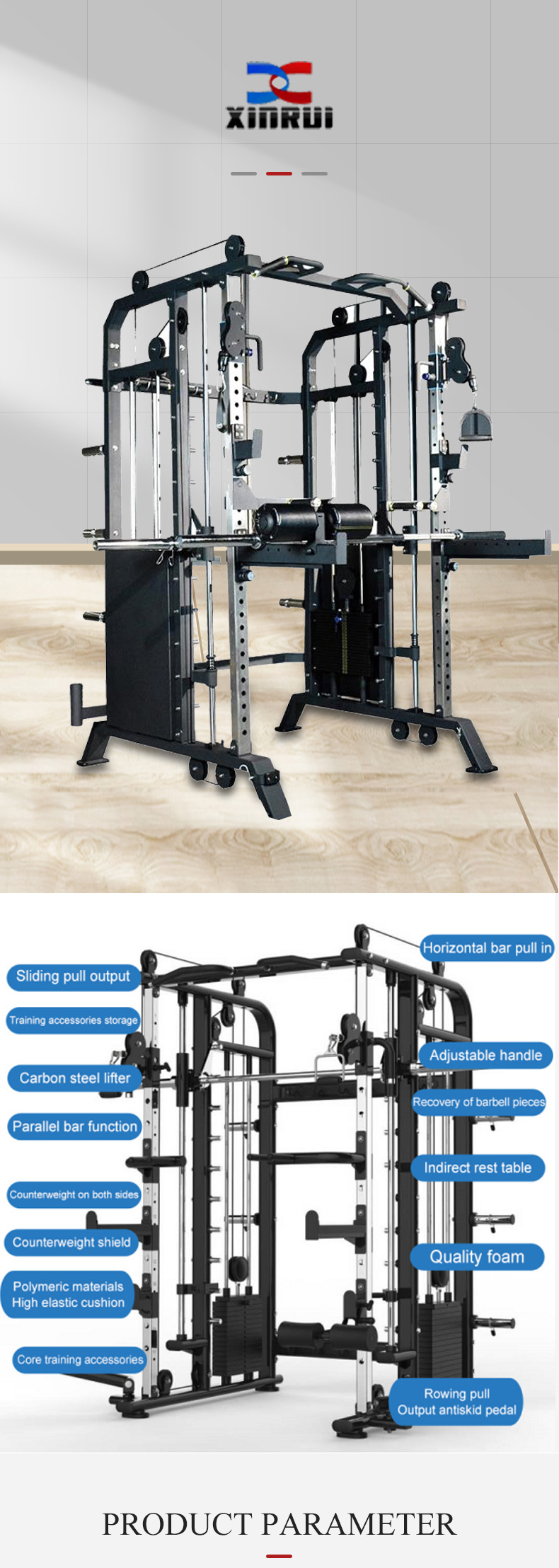 Fitness Equipment Body Building Multi Gym Station Home Gym Strength Equipment
