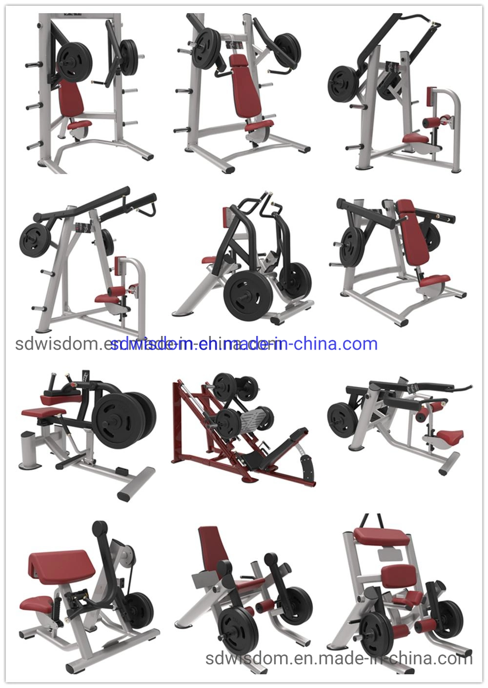 Lp5005 Gym Commercial Fitness Equipment Strength Machine Plate Loaded Biceps Curl for Professional Workout
