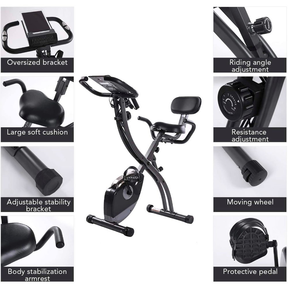 Sporting Goods Gym Fit Bicycle Foldable Spinning Spin Exercise Bike