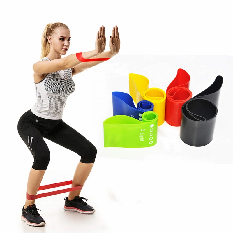 Gym Accessories Bodybuilding Latex Resistance Bands Ab Exercises Fitness Band