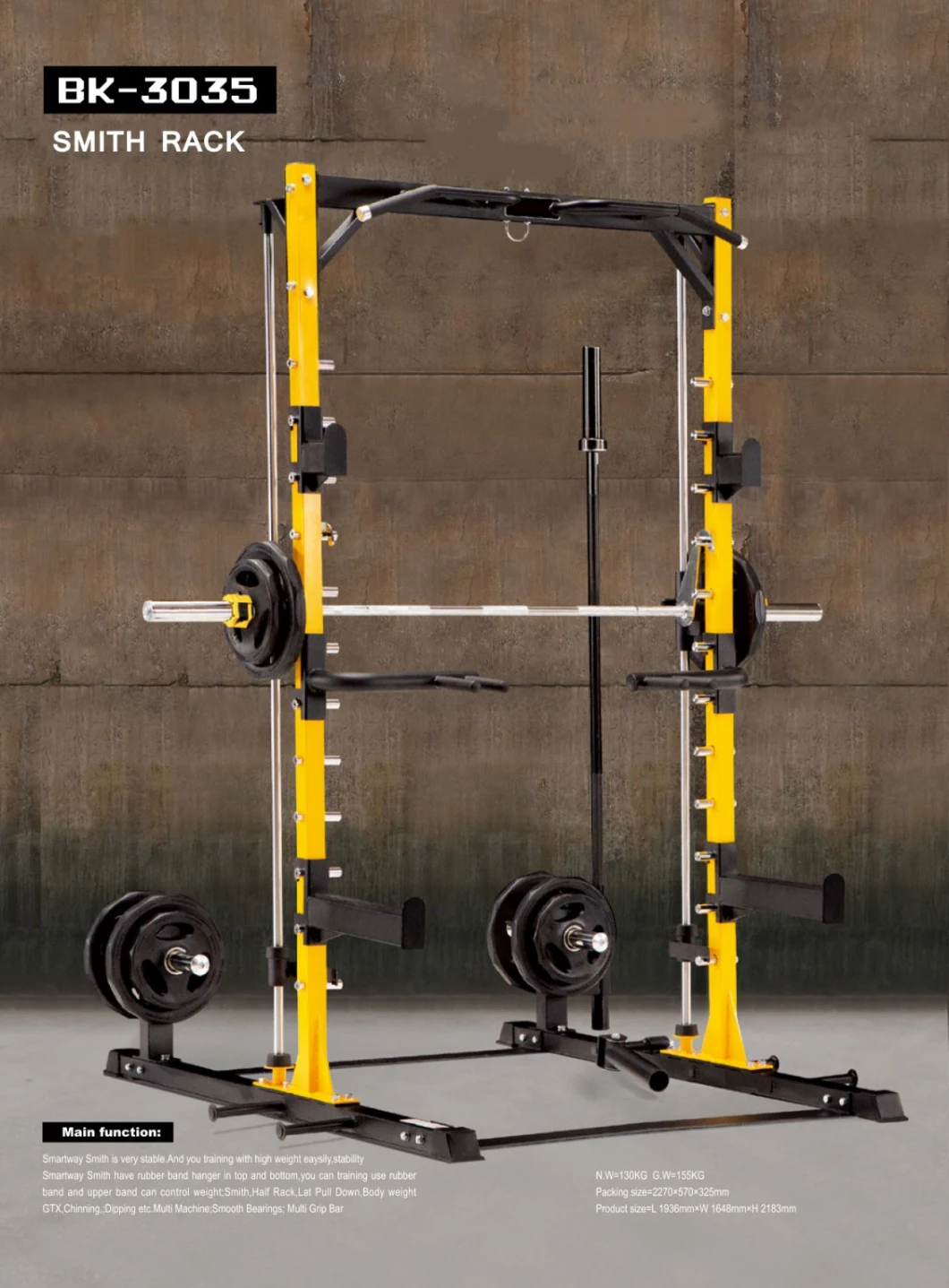 Functional Trainer & Smith Squat Commercial Gym Equipment / Smith Machine