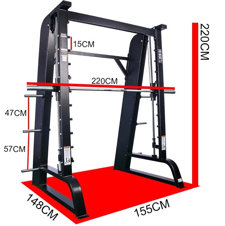 Commercial Gym Body Workout Smith Machine with Weight Bench