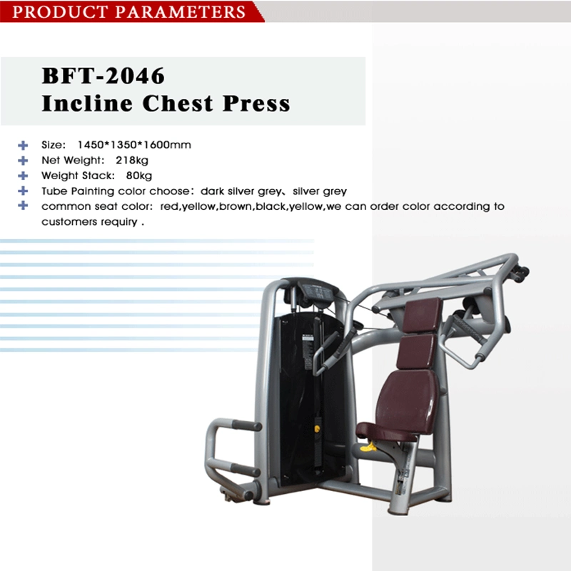 Gym Strength Machine Incline Chest Press Commercial Gym Equipment for Sale