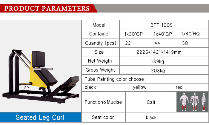 Weight Plate-Loaded Hammer Strength Calf Machine for Sale (BFT-1009)