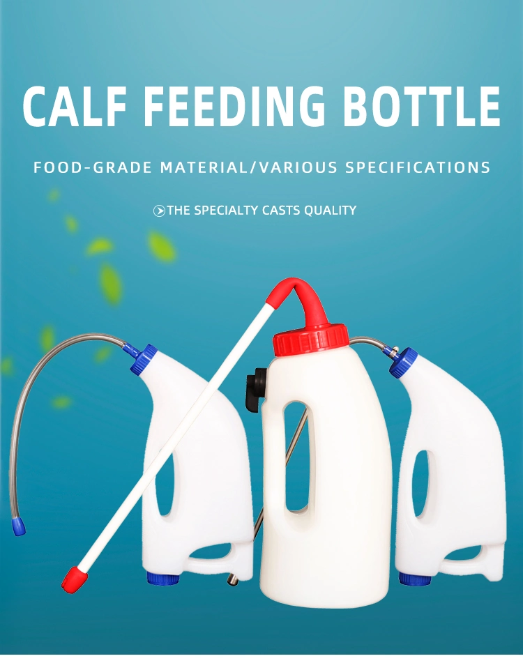Calf Feeding Bottle with Stainless Steel Pipe Oral Calf Drencher for Cattle