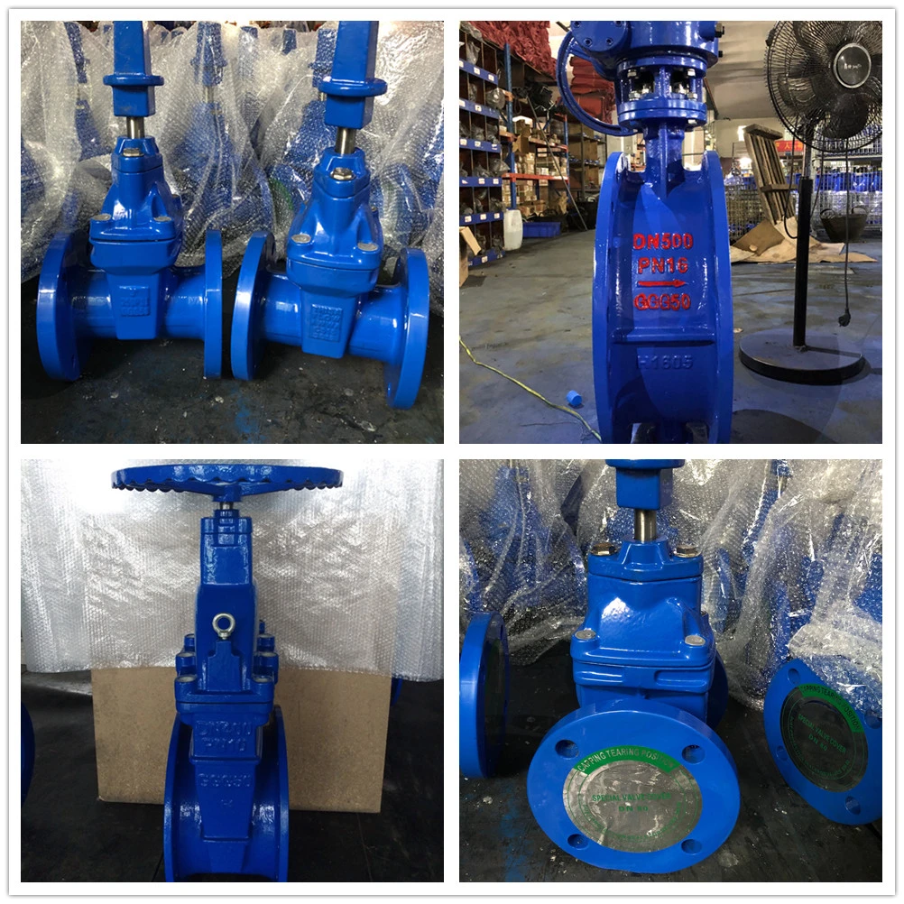 Ductile Iron Gate Valve Flange End Metal Seated Resilient Seated