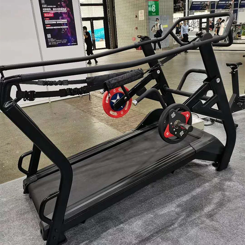 Non-Motorized Self Powered Curved Treadmill