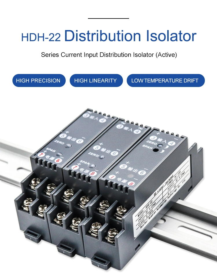 24V Power Isolator 4-20mA Signal Output PLC Industry High Quality Isolator