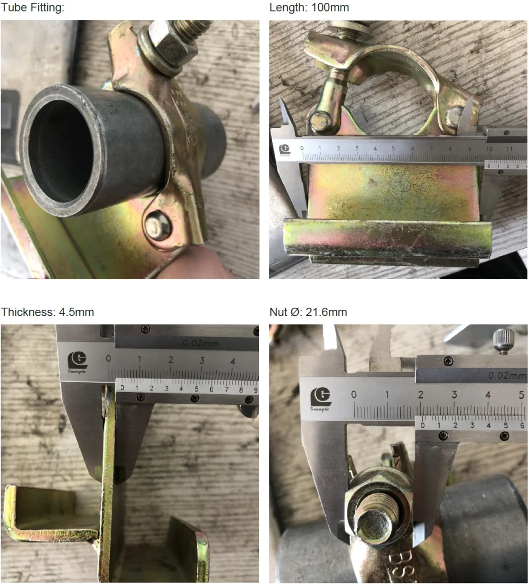 China Scaffolding Fittings Double Sided Welded Ladder Clamp for Steel Ladder