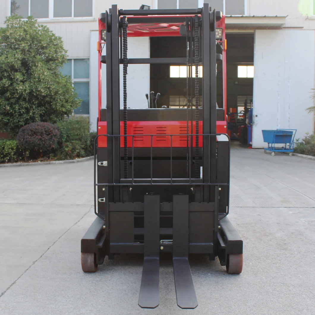 Factory Supply 1.5 T 1.5 Ton Electric Seated Reach Stacker Seated Reach Stacker Truck for Sale
