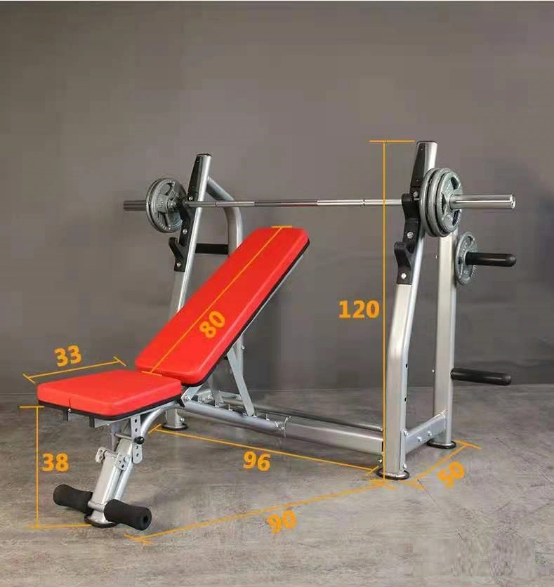 Wholesale Gym Commercial Fitness Equipment Adjustable Olympic Weight Bench for Full-Body Workout Flat/Incline/Decline Bench with Weight Plates Storage
