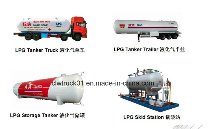 60cbm Carbon Steel 30tons Elliptical LPG Tanker Semi Trailer