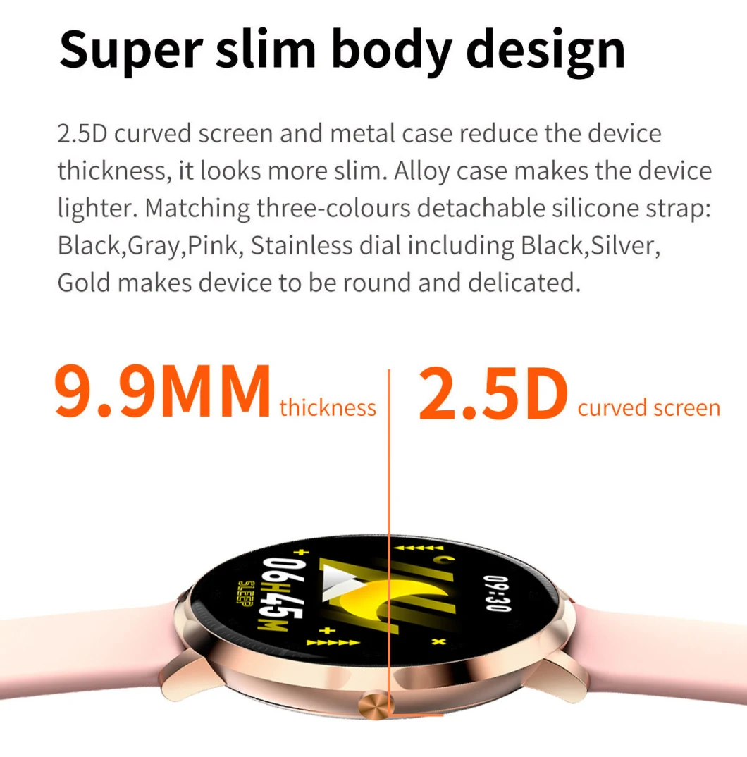 2020 Best Selling Health Product Fitness Equipment 1.3inch IPS Round Screen Smart Watch with NFC