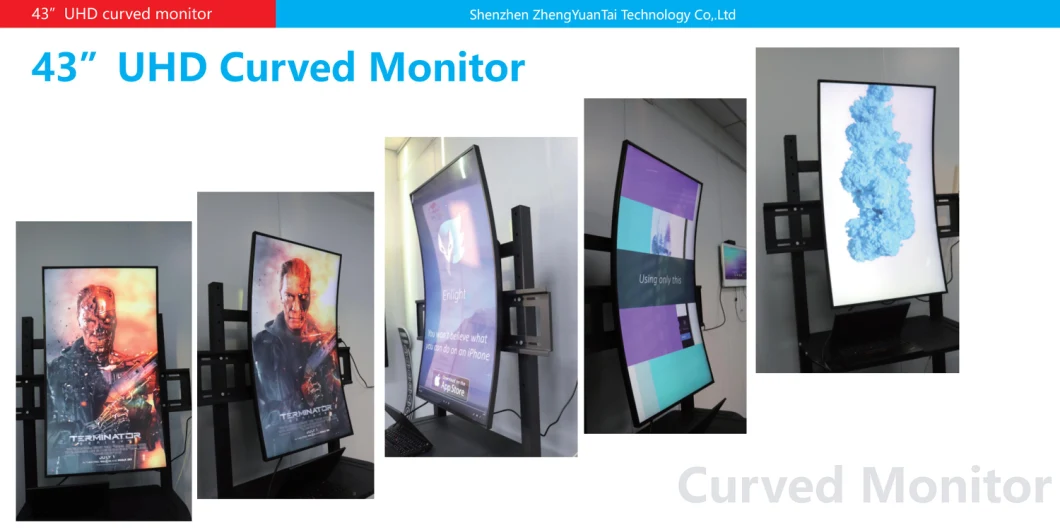 Curved LCD Screen with 3840X2160 and Dp, HDMI for Casino Machine, Kiosk, Gamble Machine, Gamble Machine