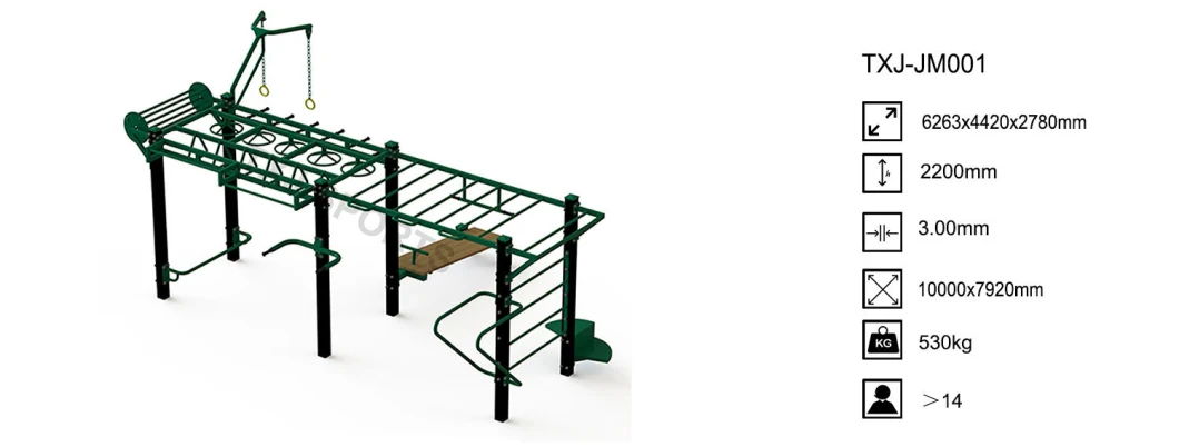 Multi Functional Street Workout Outdoor Fitness Calisthenics Gym Equipment