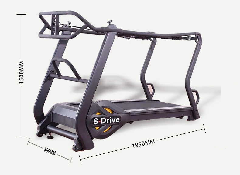 Non-Motorized Self Powered Curved Treadmill