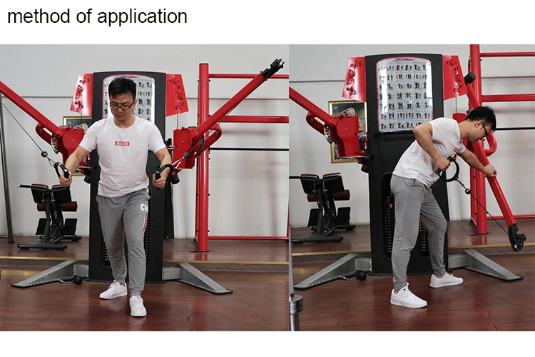 Top Selling Adjustable Free Motion Dual Cable Crossover Gym Exercise Workout Equipment