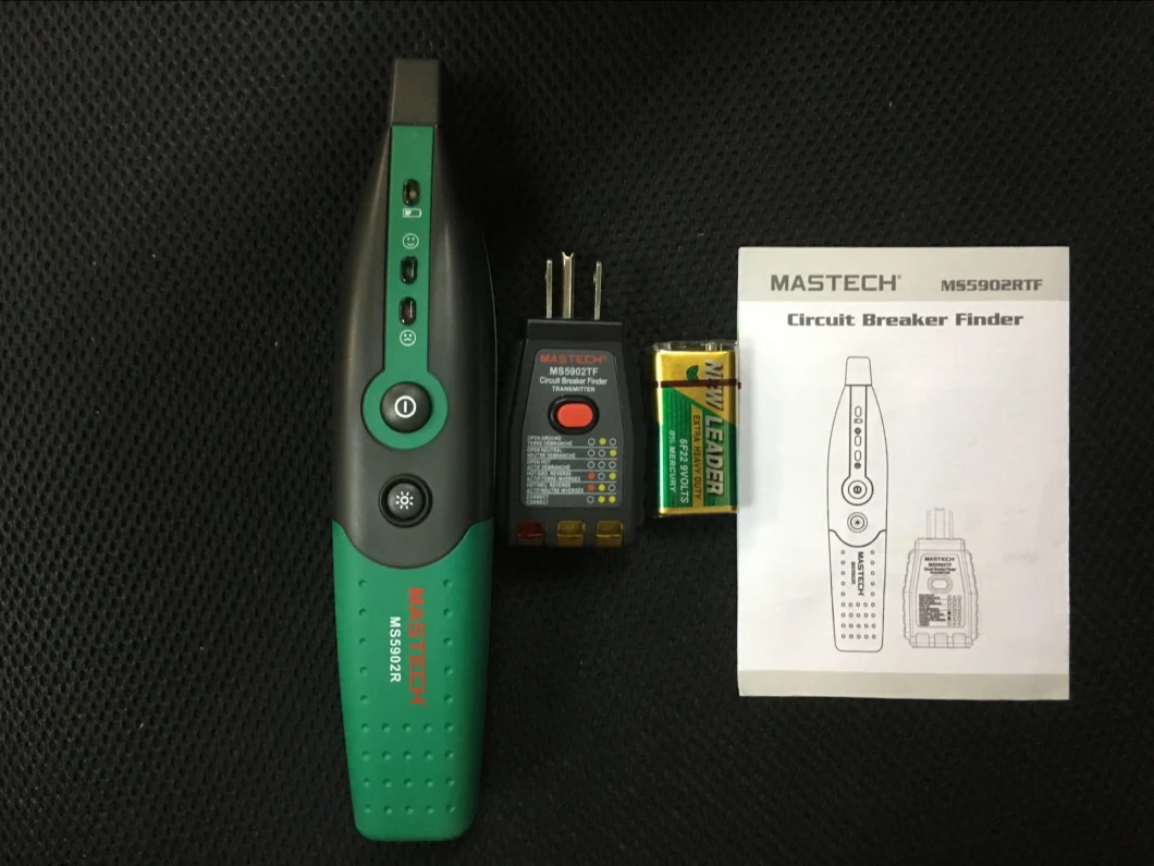 Handheld Circuit Breaker Finder to Find Correct Breaker or Fuse and Test Socket