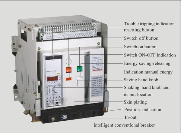 2500A 4p Fixed Type Intelligent Circuit Breaker for Ampere Interrupting Capacity (AIC) of The Breaker.