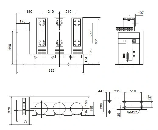 Vb85 35kv/1600A-16ka Indoor Frontal Withdraw IEC62271 Embeded Pole Vacuum Circuit Breaker (VCB)