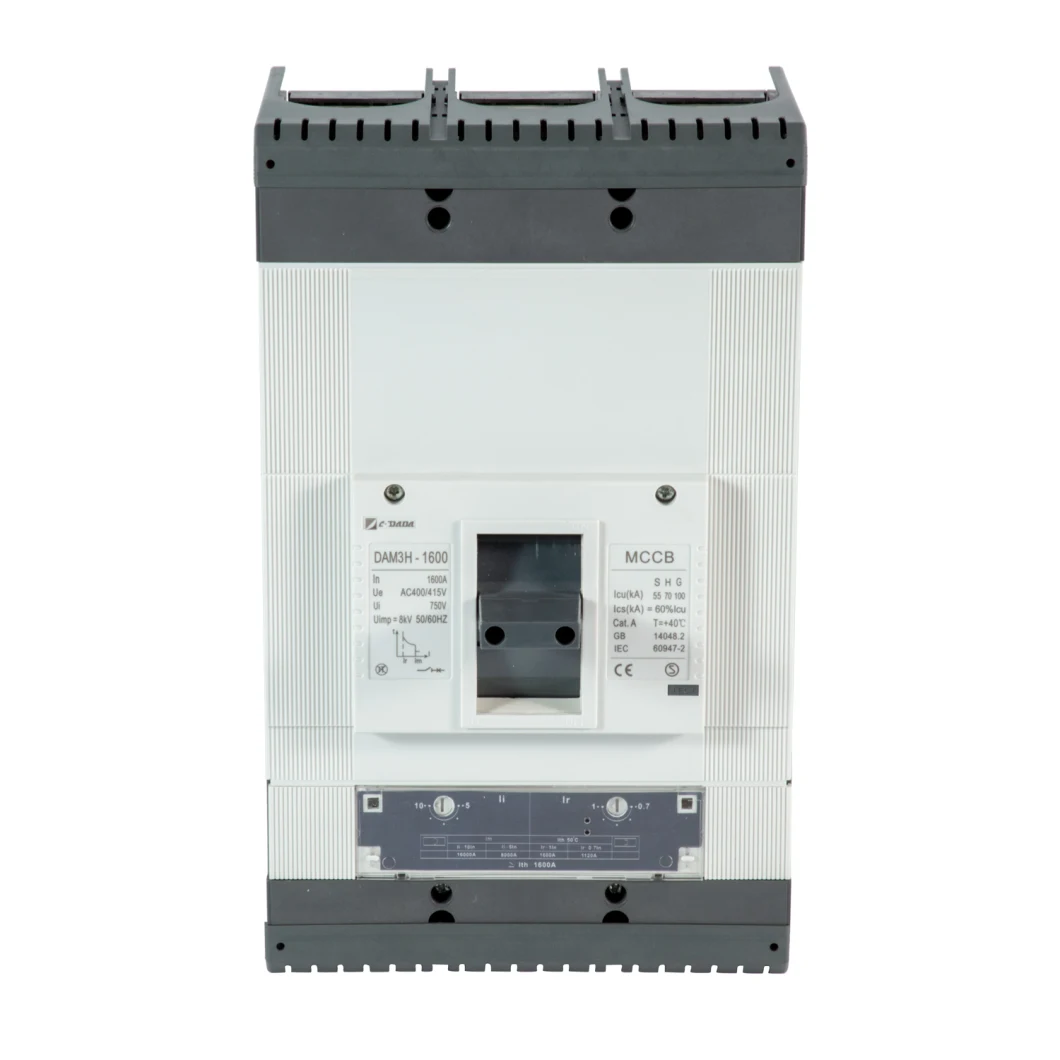 Dam3-1600 3p 1600A Moulded Case Circuit Breaker MCCB with CB CE Certification