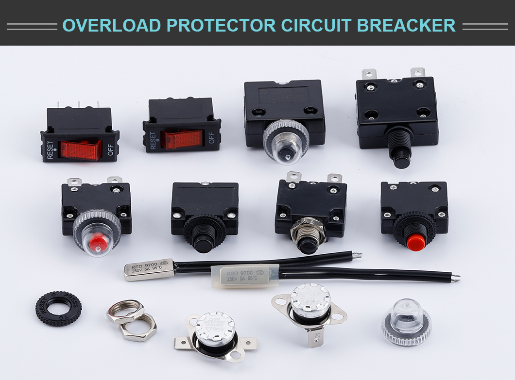 Rb2 Circuit Breakers Overload Short Circuit Protector for Electric System Motor Transformer Rectifier 2pins 250V 10A
