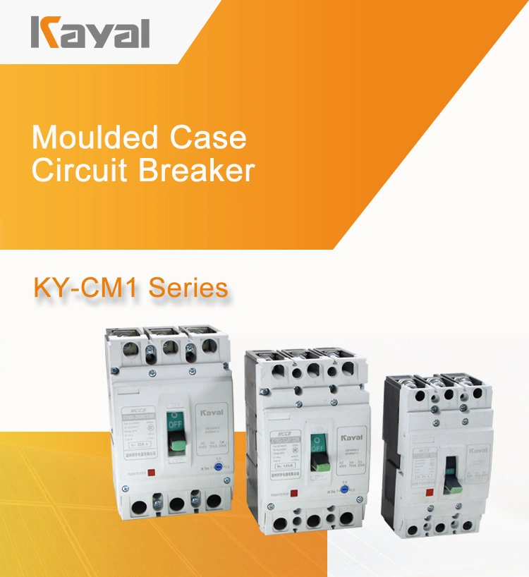 Kayal Three Phase Moulded Case Circuit Breaker 20A 1200A 125 AMP 4 Pole MCCB