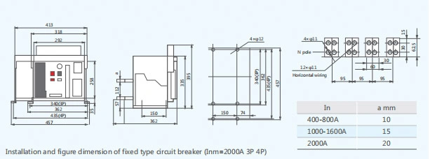 Low Voltage Circuit Breaker Acb 1000A 3p/4p