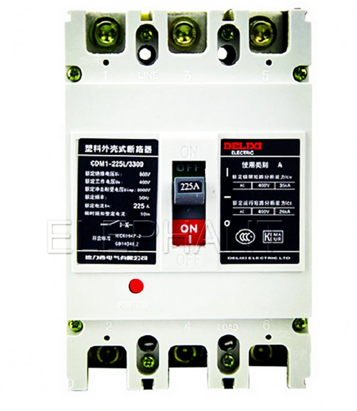 225A 3 Pole 4 Pole Electrical Installation Moulded Case Circuit Breaker